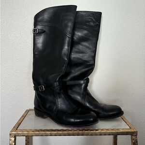 Vintage FRYE Black Riding/ Moto Boots Size 9